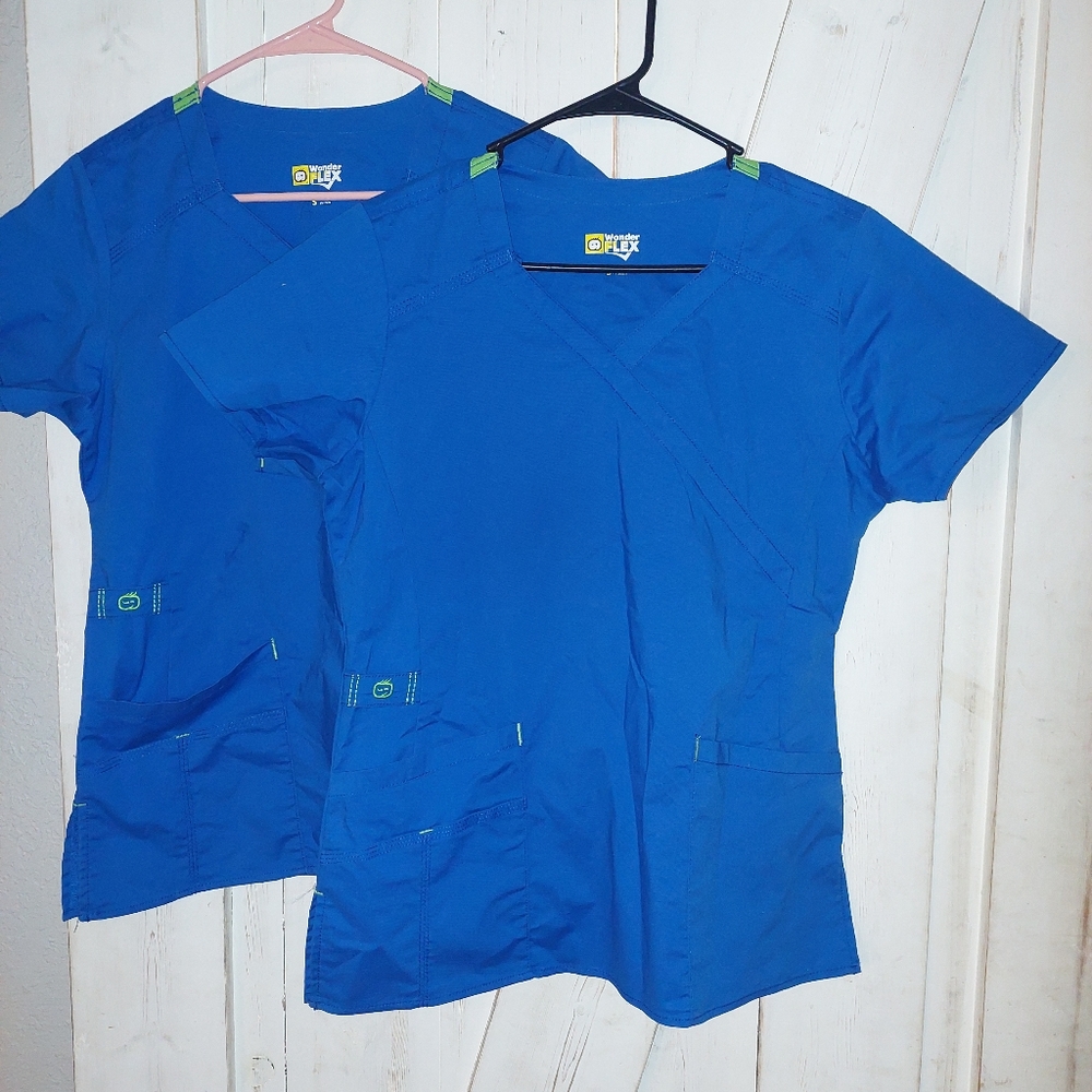 Wonderwink wonderflex scrub tops set of 2